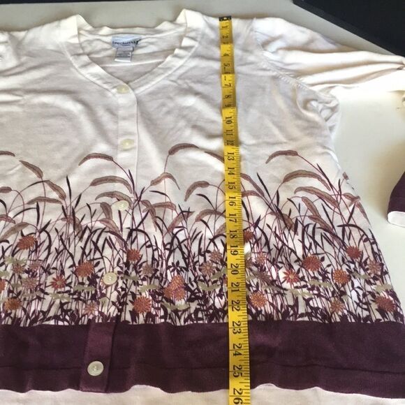 Breckenridge Woman Button Long Sleeve Top 2X - Picture 10 of 12